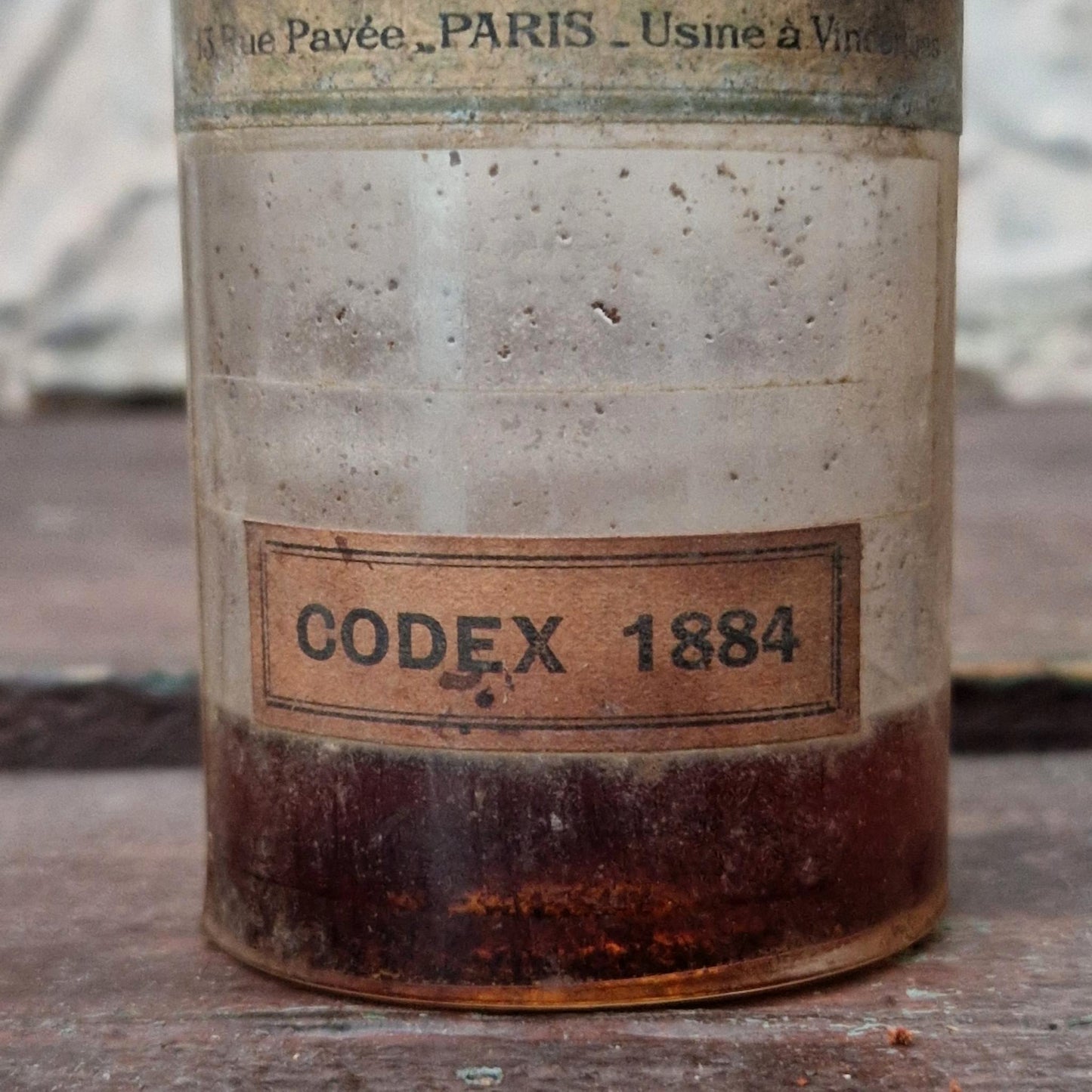 Flacon pharmaceutique « Codex 1884 – Darrasse Frères »
