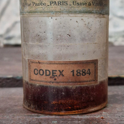 Flacon pharmaceutique « Codex 1884 – Darrasse Frères »
