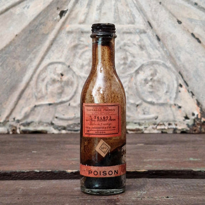 Ancien flacon « Extrait d’Opium - Poison », Darrasse Frères