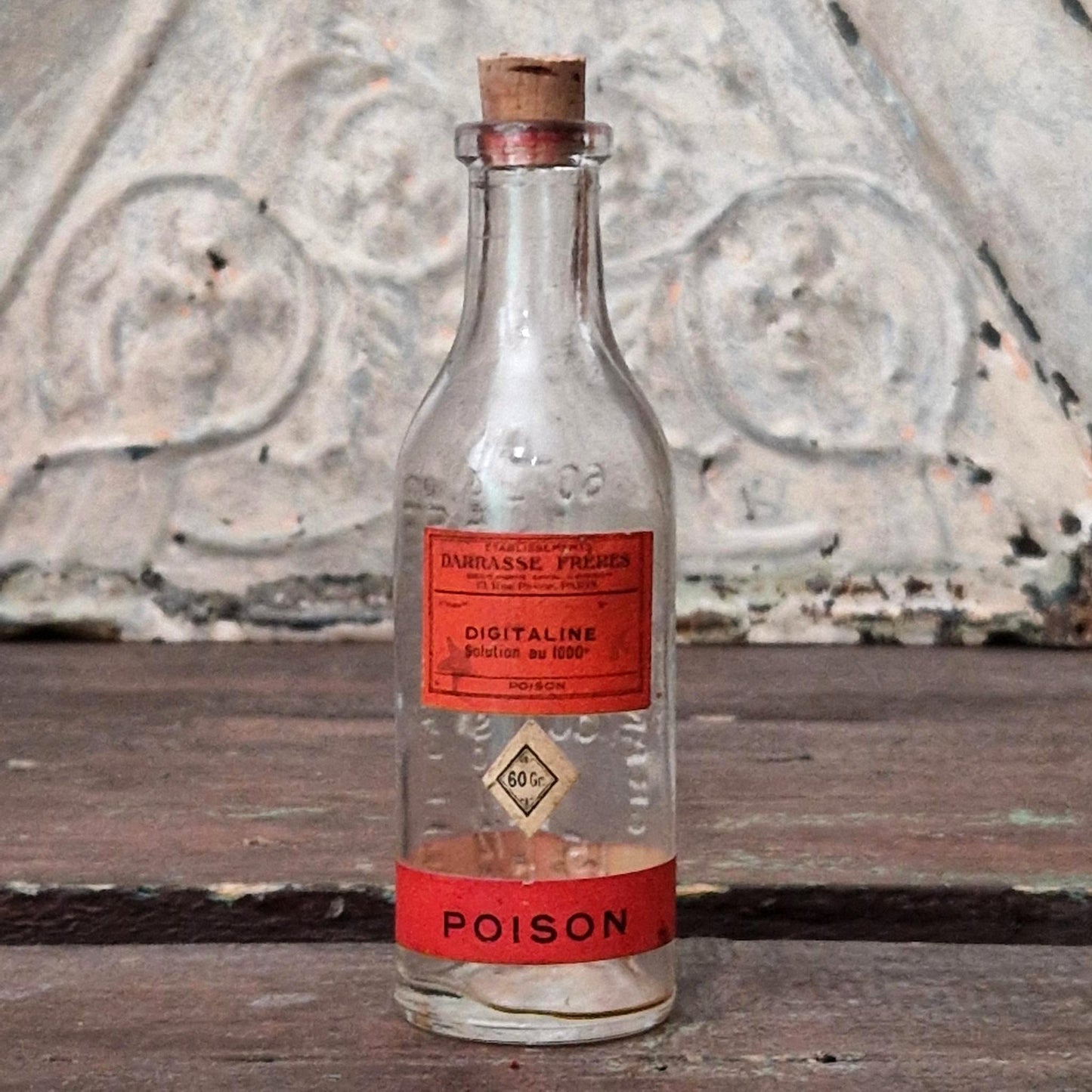 Flacon de pharmacie « Digitaline - Poison », Darrasse Frères