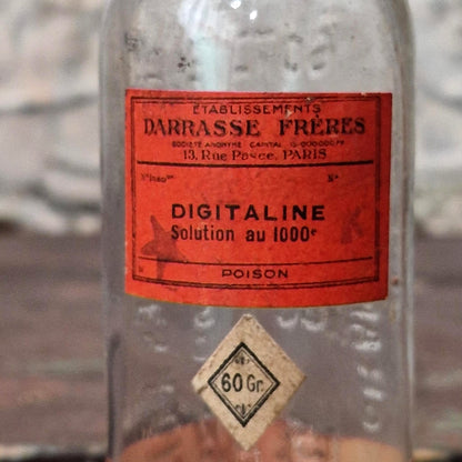 Flacon de pharmacie « Digitaline - Poison », Darrasse Frères