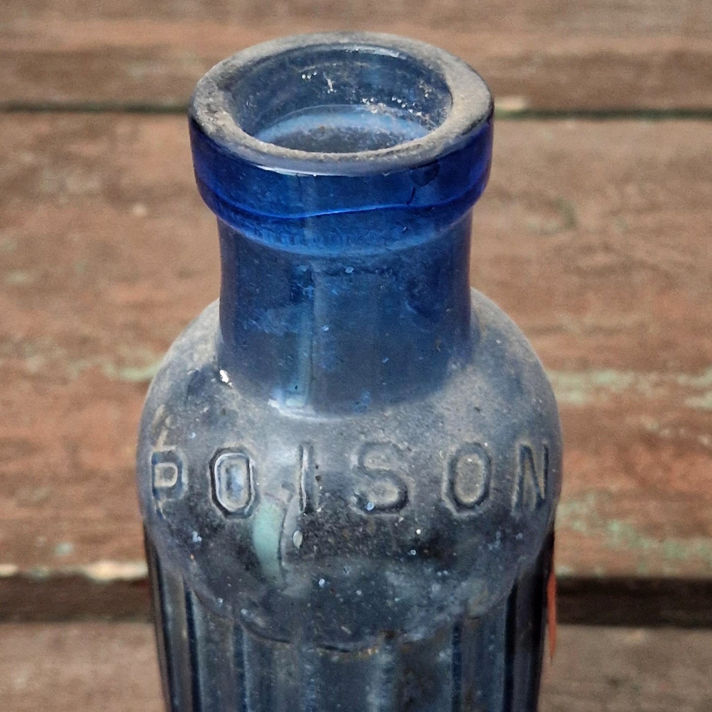 Rare flacon POISON bleu, « Sodium Arsenate - Poison »