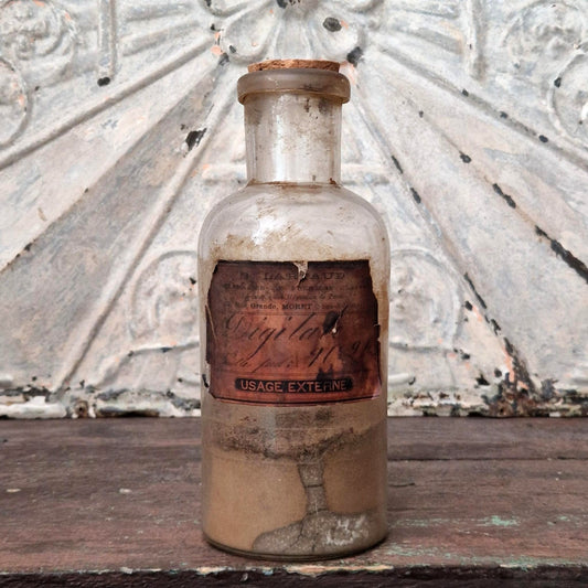 Grand flacon pharmaceutique « Digitaline - Usage externe »