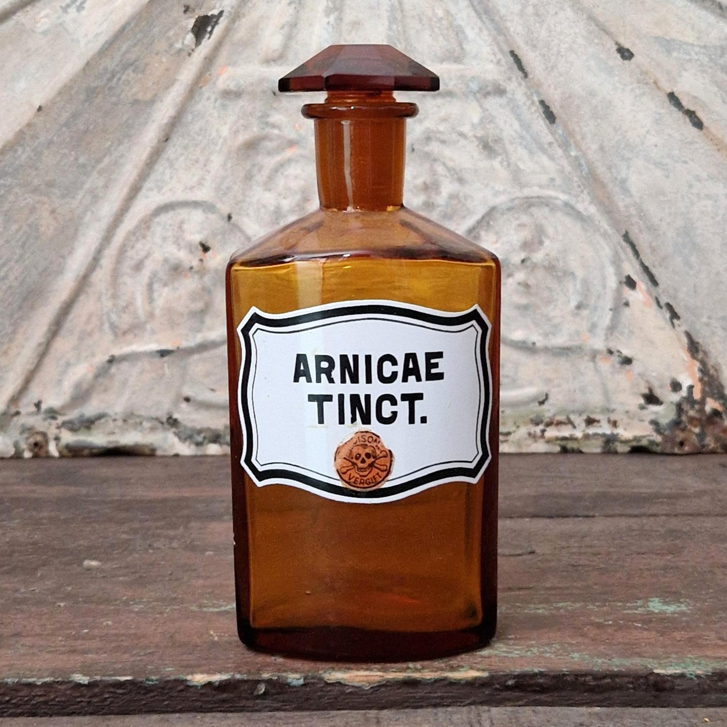 Flacon de pharmacie ancien « Arnicae Tinct. - Poison »