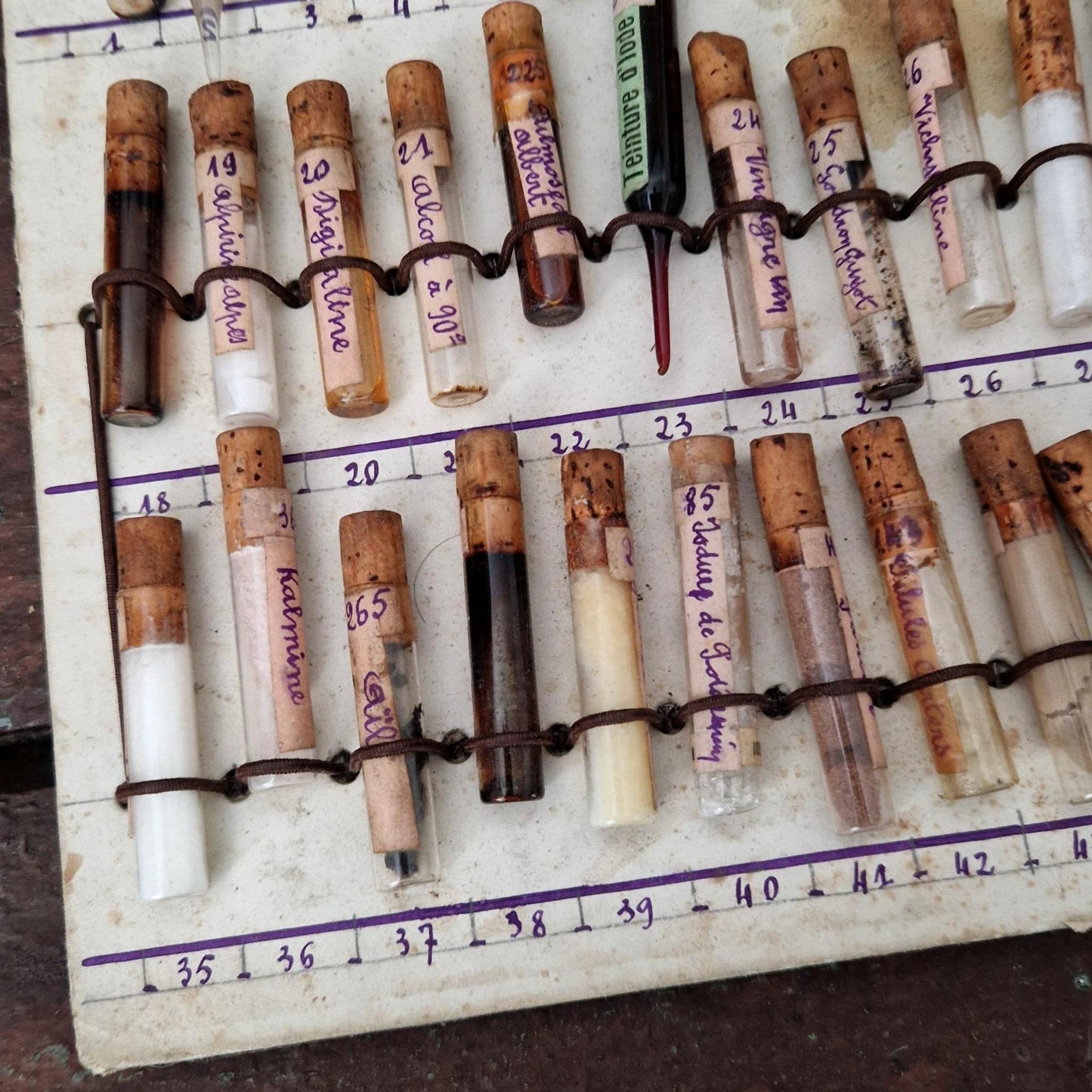 Planche ancienne « Échantillons » de pharmacie / droguerie