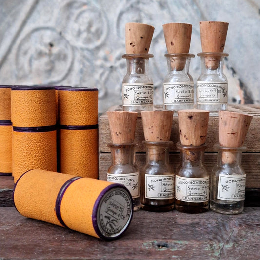 7 mini fioles homéopathiques dans leur étui (l30)