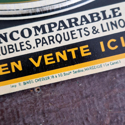 « Rapid-Lak - Produits du Cygne Noir », tôle publicitaire