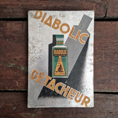 « Diabolic Détacheur - Lion Noir », carton publicitaire