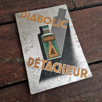 « Diabolic Détacheur - Lion Noir », carton publicitaire