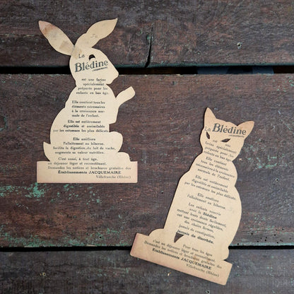 « Blédine », publicité formant une silhouette d'animal