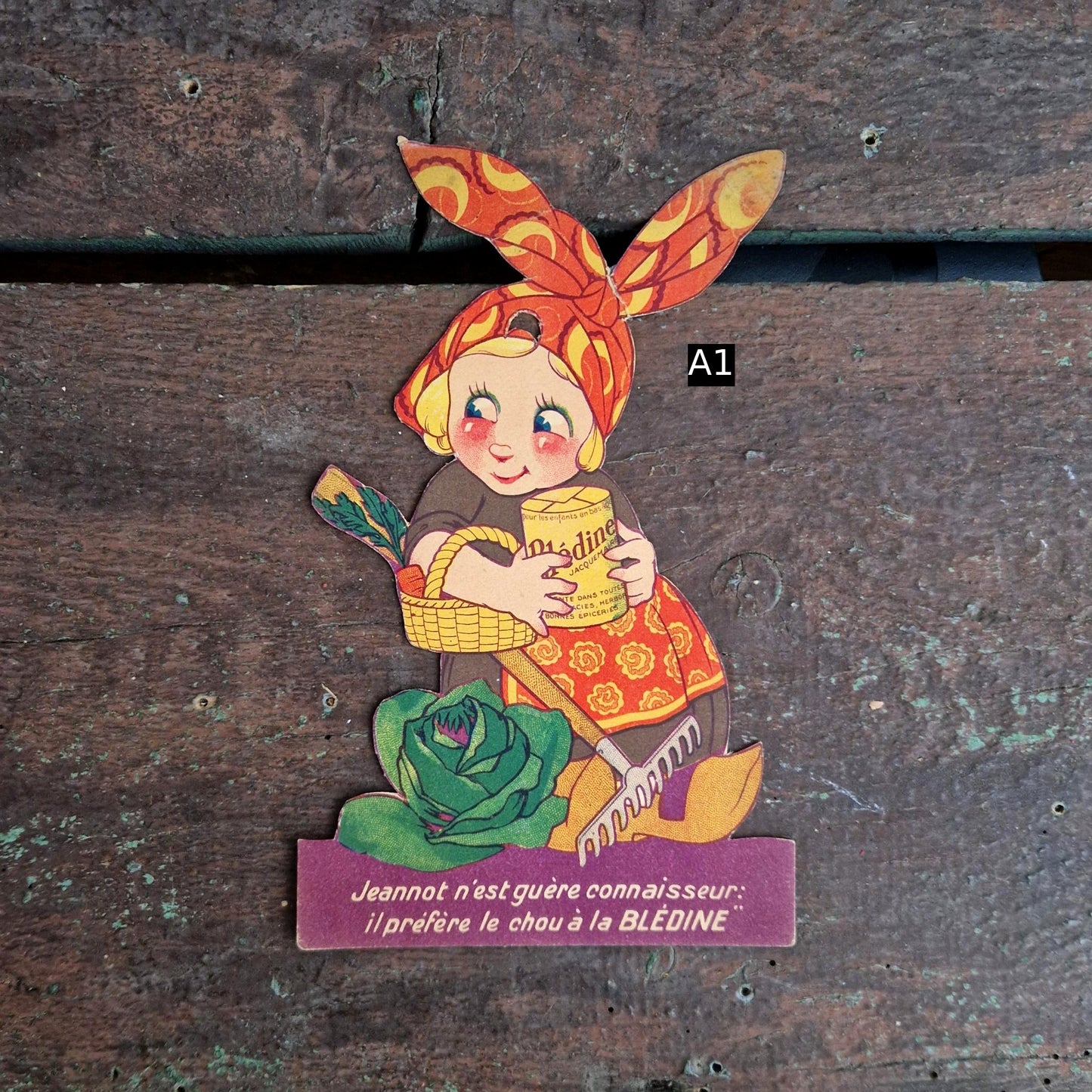 « Blédine », publicité formant une silhouette d'animal