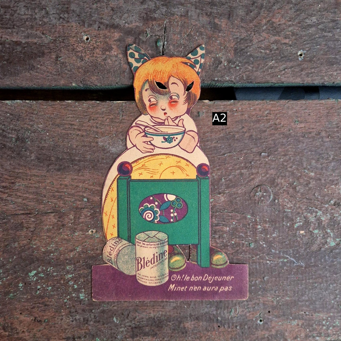 « Blédine », publicité formant une silhouette d'animal