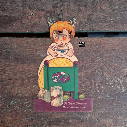 « Blédine », publicité formant une silhouette d'animal