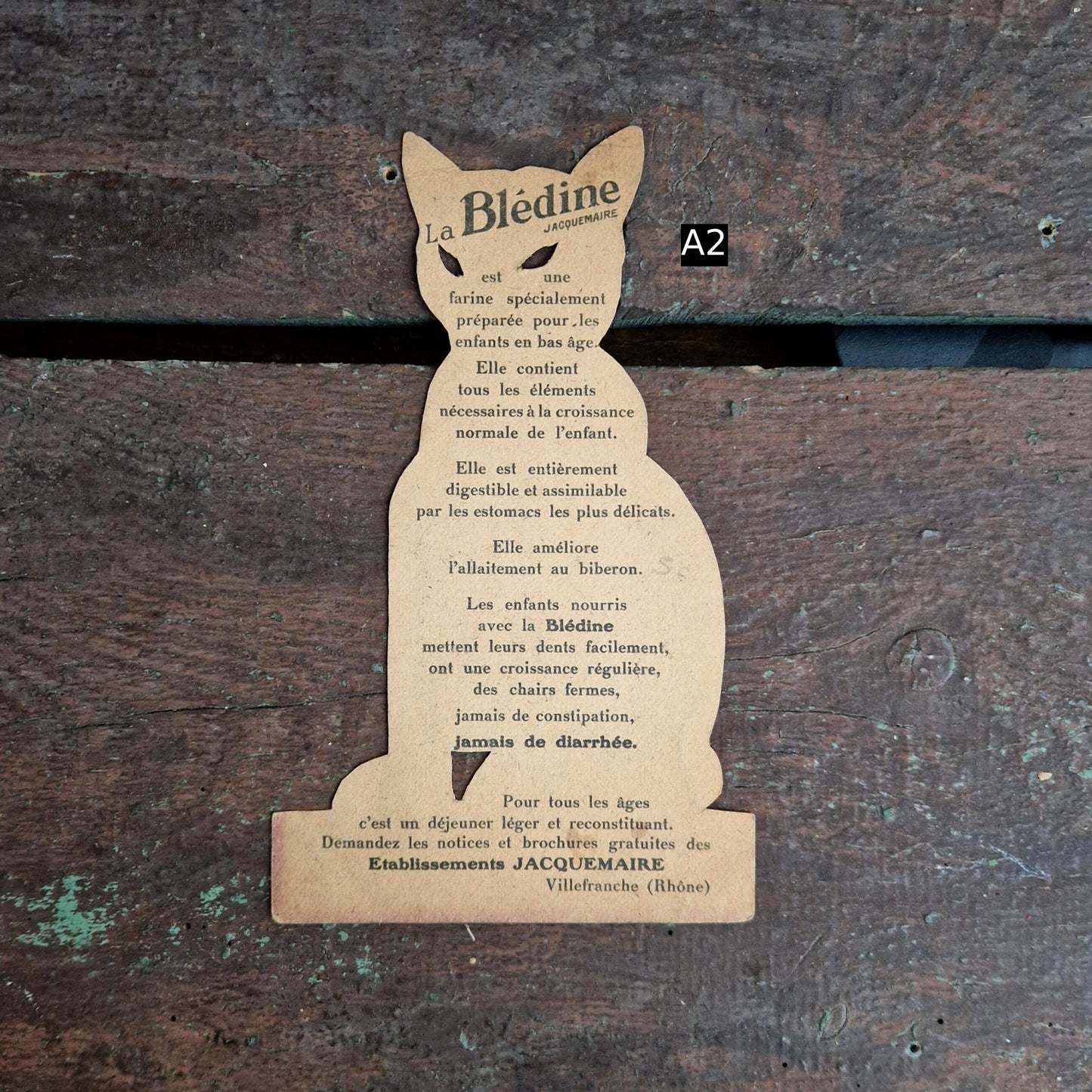 « Blédine », publicité formant une silhouette d'animal