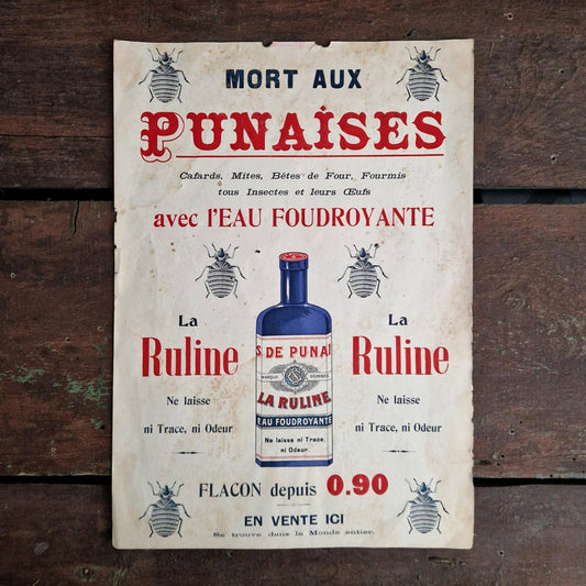 Affiche publicitaire « La Ruline - Eau foudroyante »