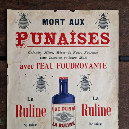 Affiche publicitaire « La Ruline - Eau foudroyante »