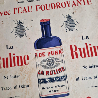 Affiche publicitaire « La Ruline - Eau foudroyante »