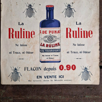 Affiche publicitaire « La Ruline - Eau foudroyante »