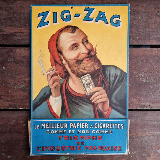 Porte-courrier mural publicitaire « Zig-Zag », Circa 1925