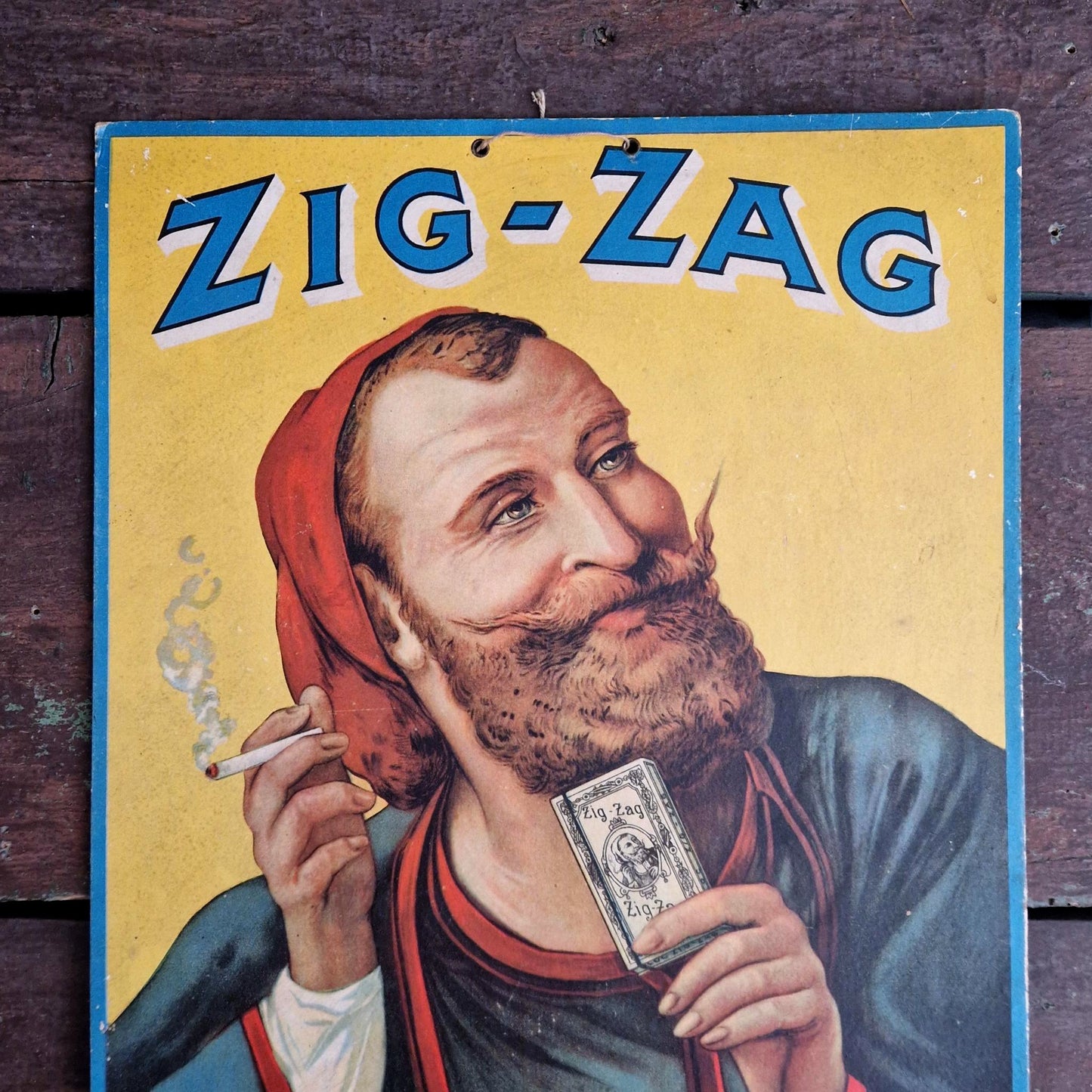 Porte-courrier mural publicitaire « Zig-Zag », Circa 1925