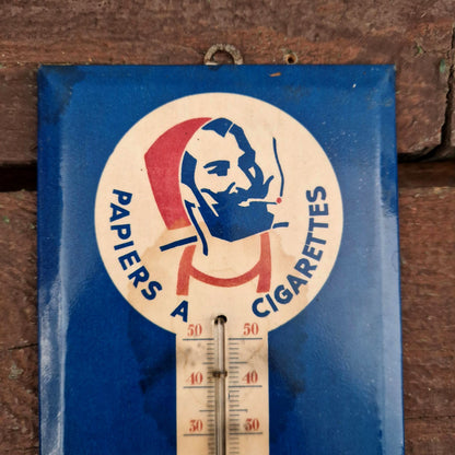 Ancien thermomètre publicitaire Zig-Zag