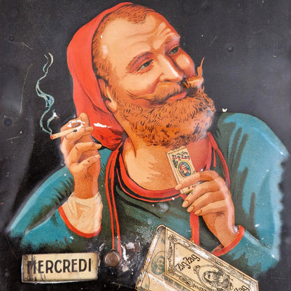 Ancien calendrier perpétuel publicitaire « Zig-Zag »