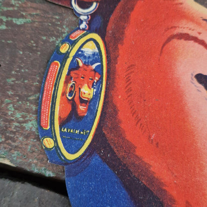 « Vache qui rit », ancien masque publicitaire