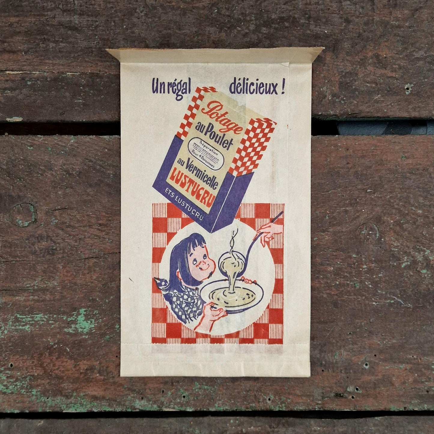 Sachet publicitaire ancien « Lustucru » - Vers 1930