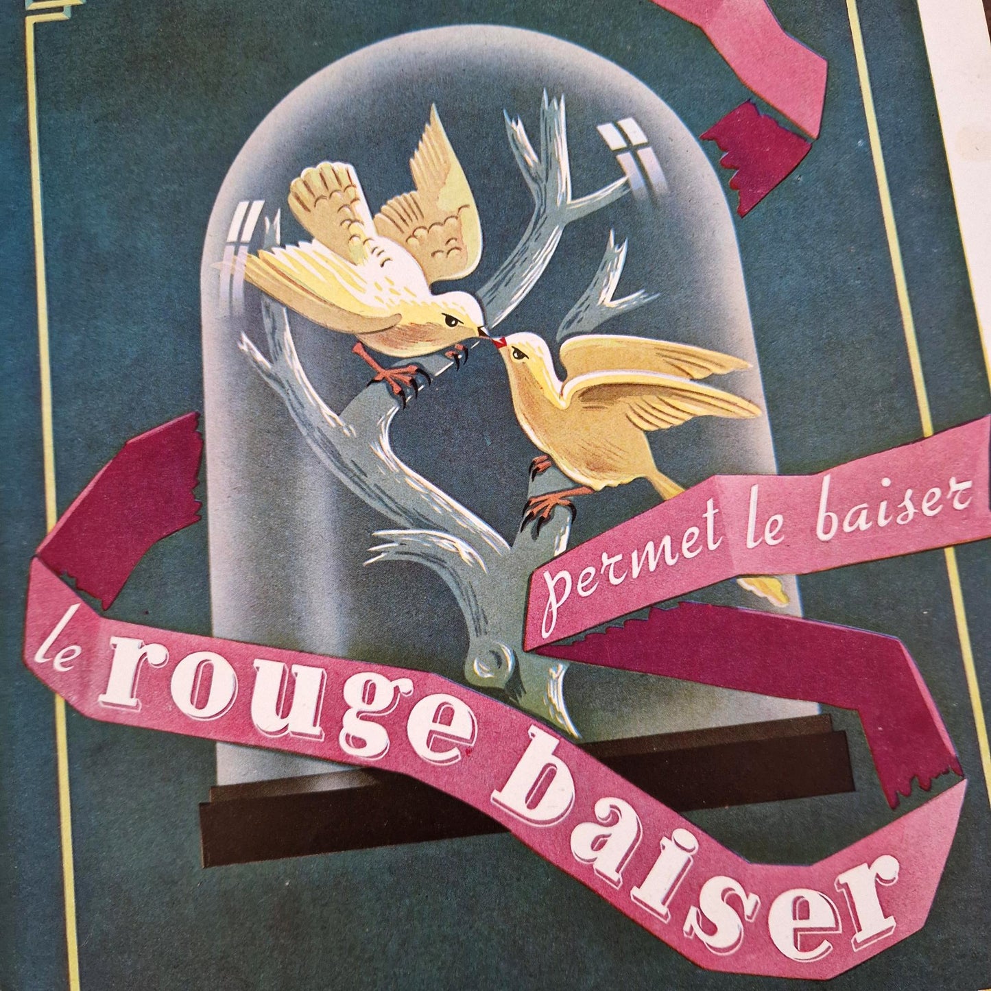 Vintage advertisement "Le Rouge Baiser - Paul Baudecroux"