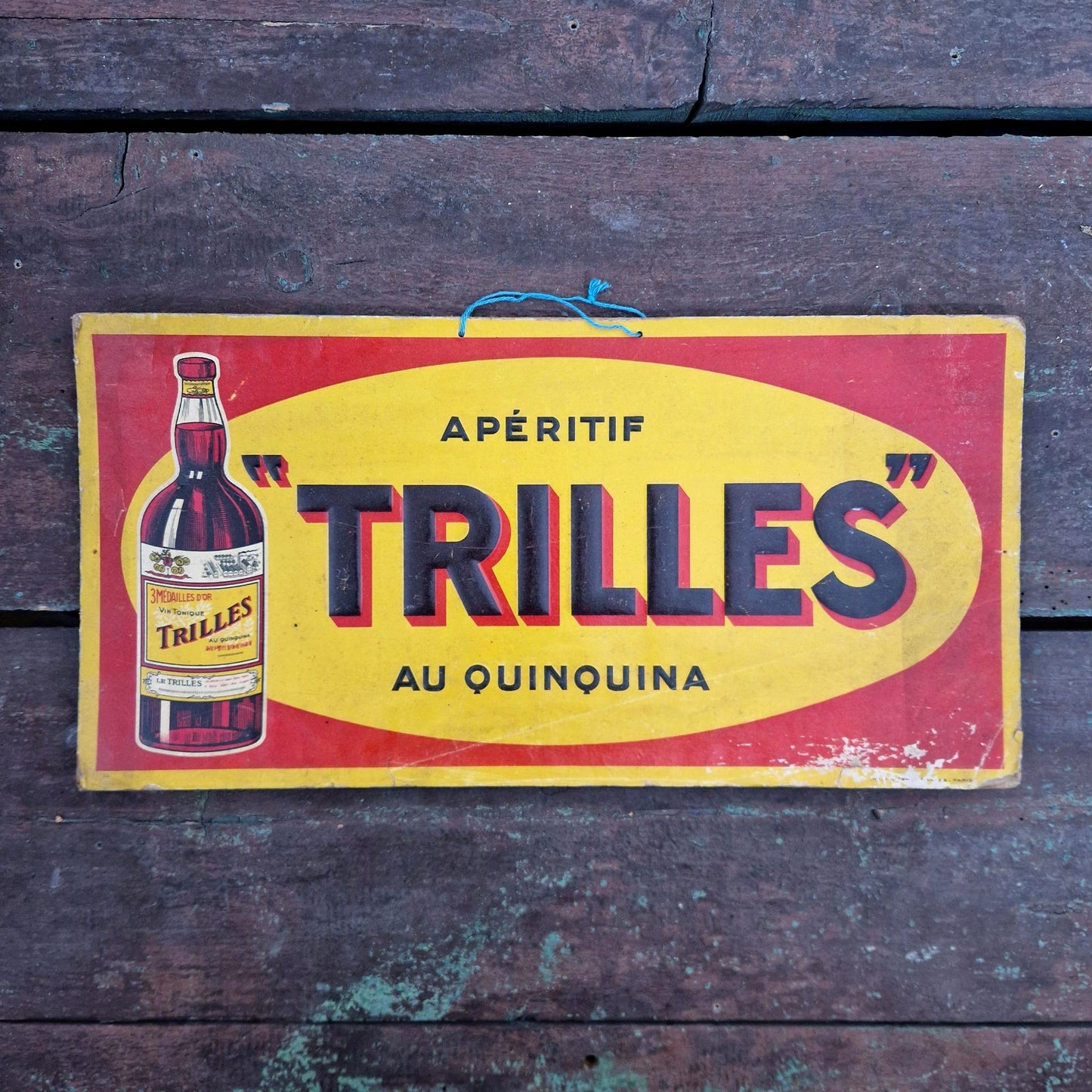 Carton publicitaire « Trilles au Quinquina », Vers 1930