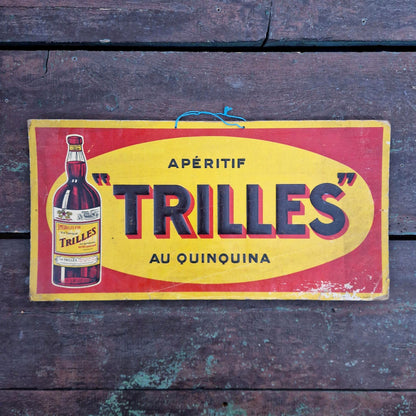Carton publicitaire « Trilles au Quinquina », Vers 1930