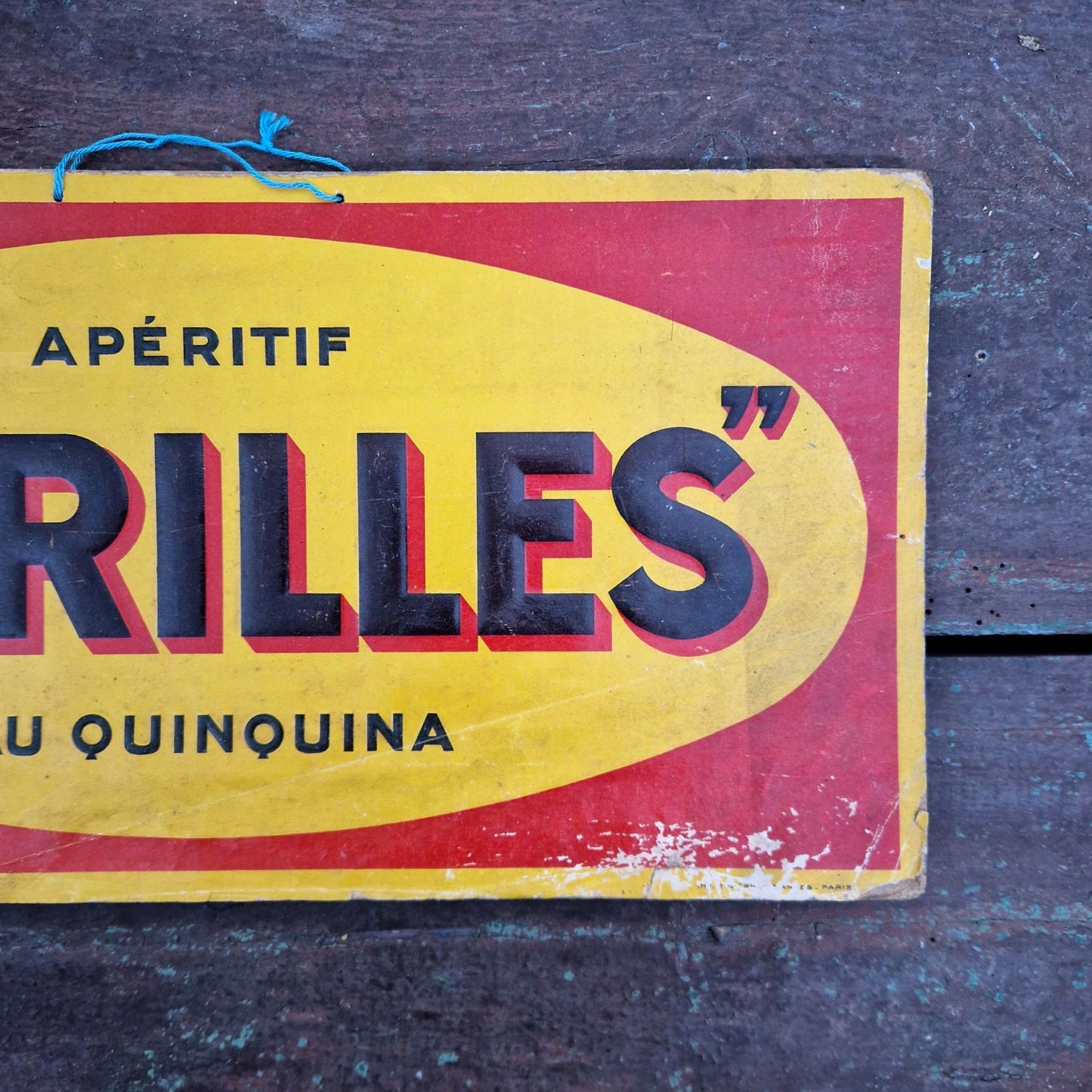 Carton publicitaire « Trilles au Quinquina », Vers 1930
