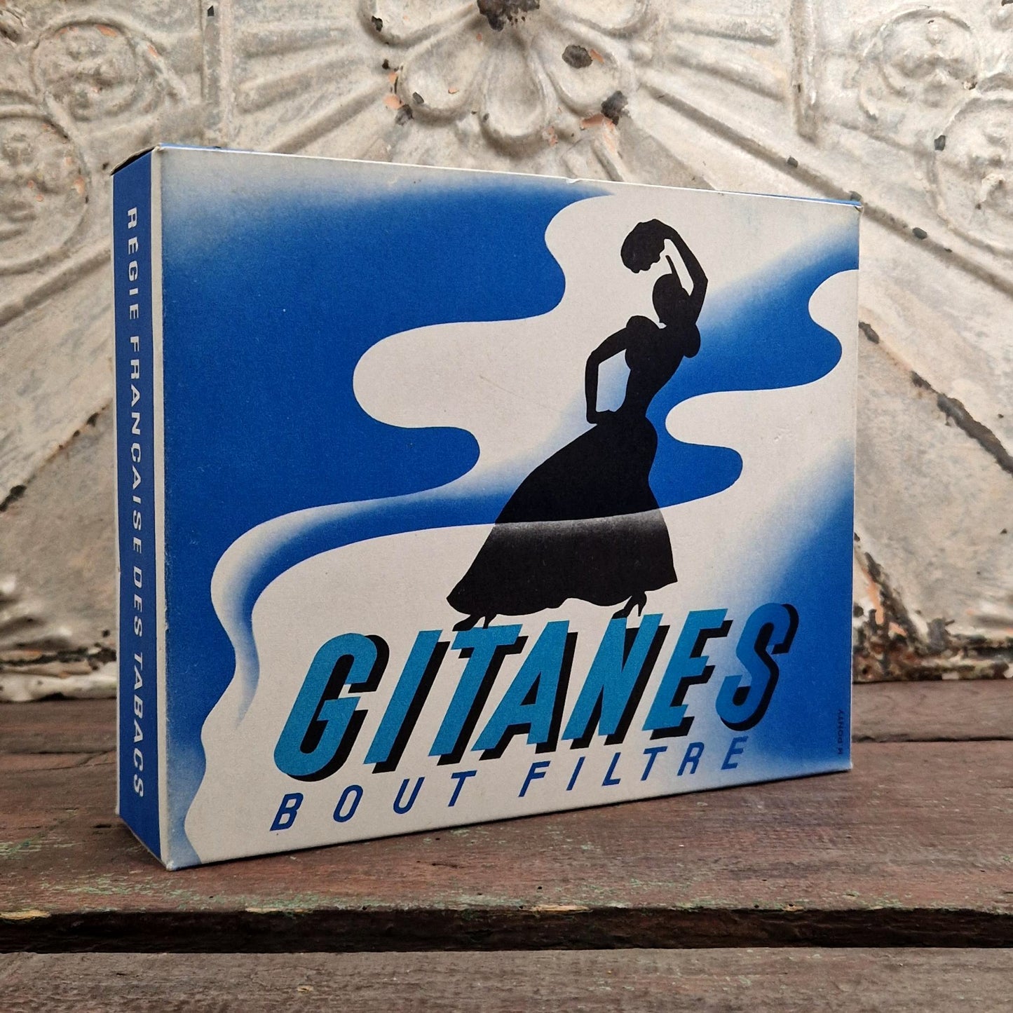 PLV publicitaire ancienne « Gitanes Bout Filtre »