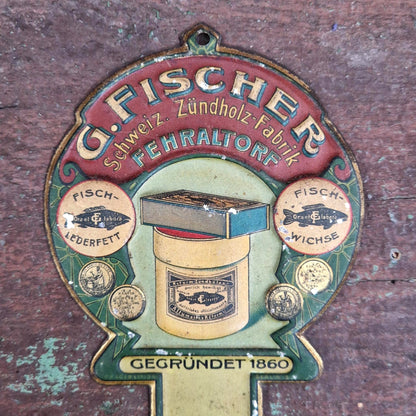 Old advertising sign "G. Fischer – Fehraltorf"