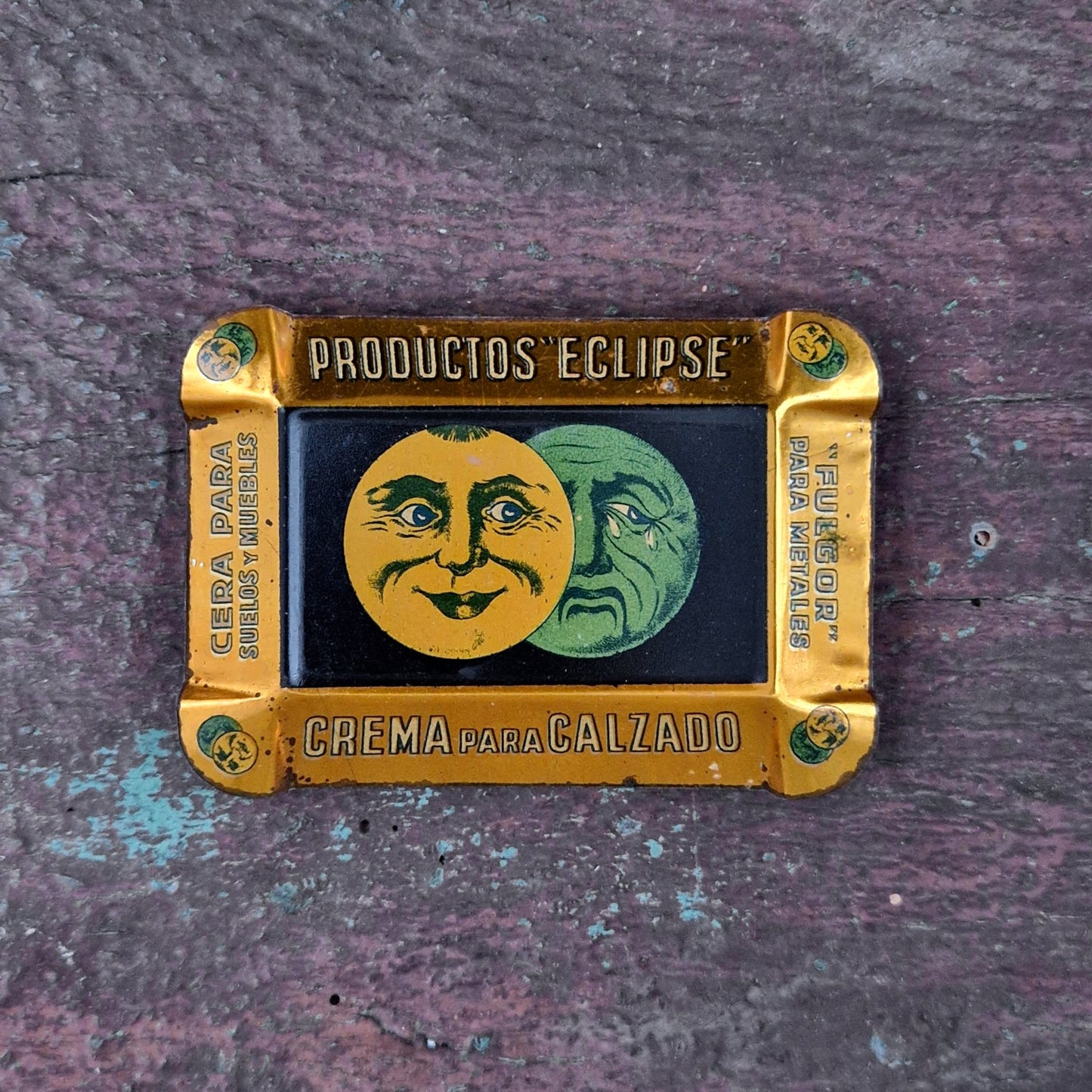 Vide poche publicitaire « Eclipse », en tôle lithographiée