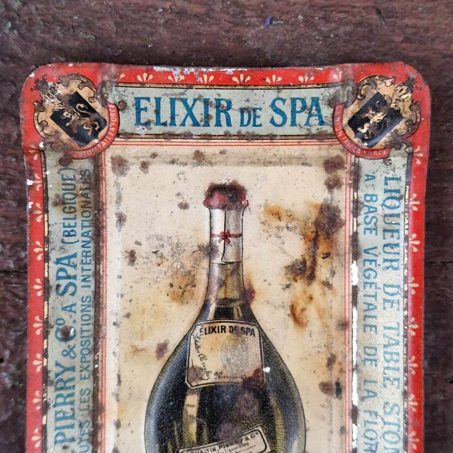 Cendrier publicitaire ancien « Elixir de Spa »