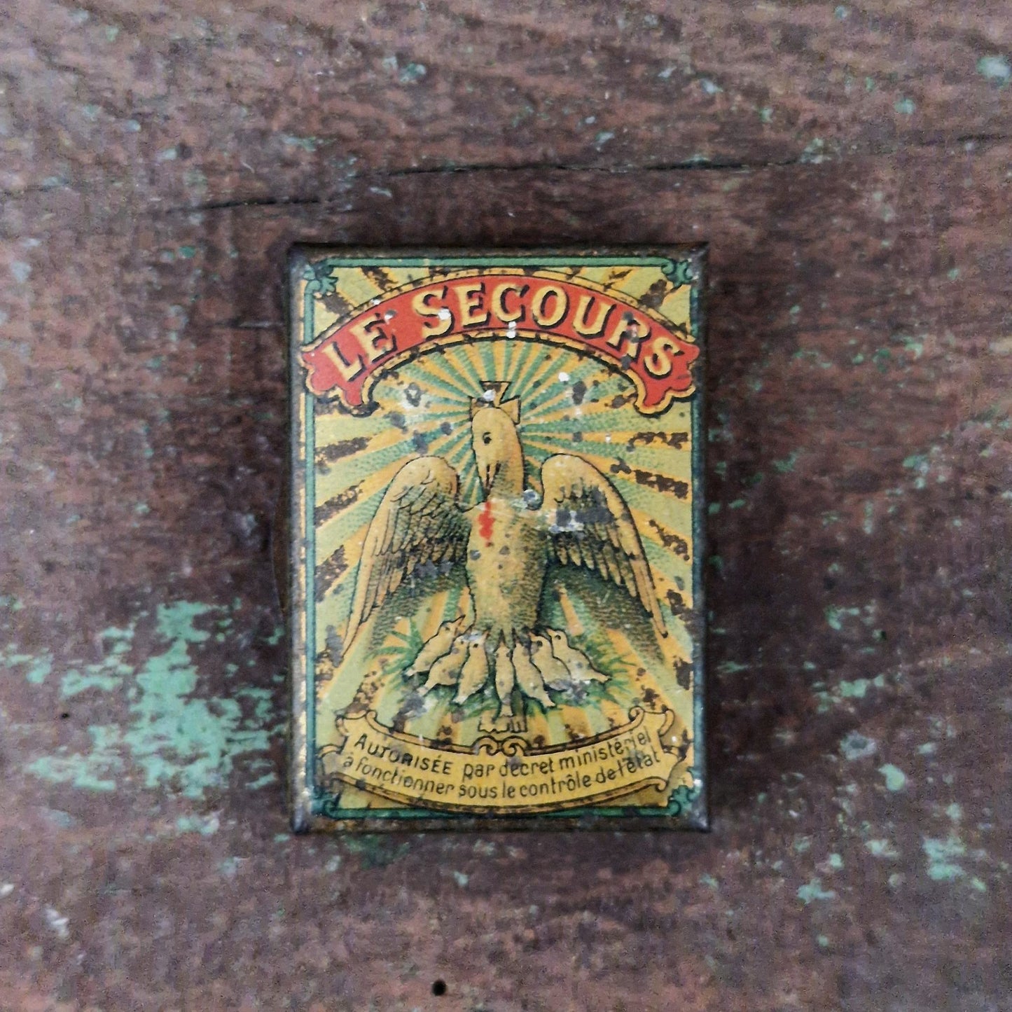 Rare boite pyrogène « Le Secours », Vers 1900