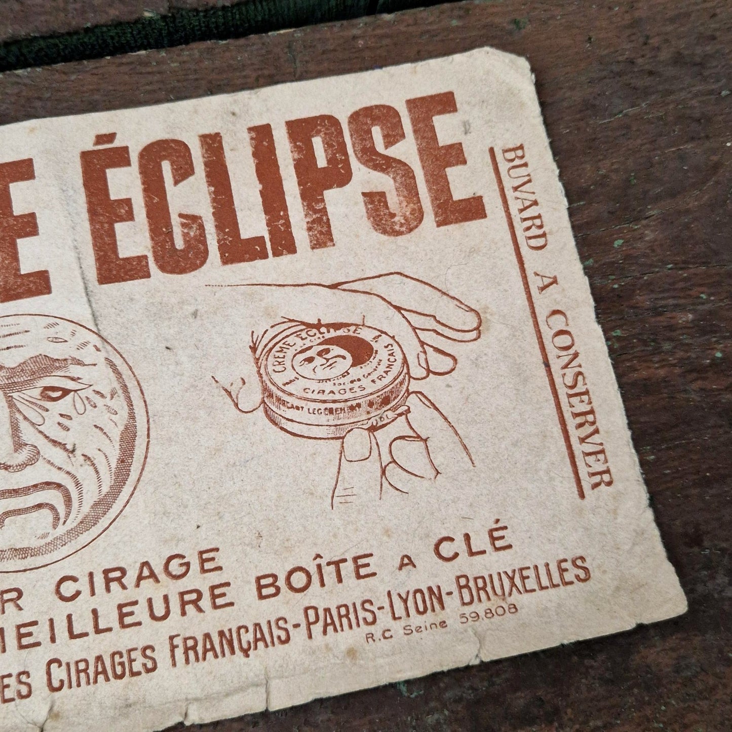 Buvard publicitaire «Cirage crème Éclipse »