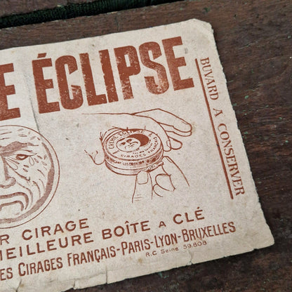 Buvard publicitaire «Cirage crème Éclipse »