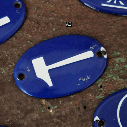 Anciennes plaques émaillées « Pictogrammes  »