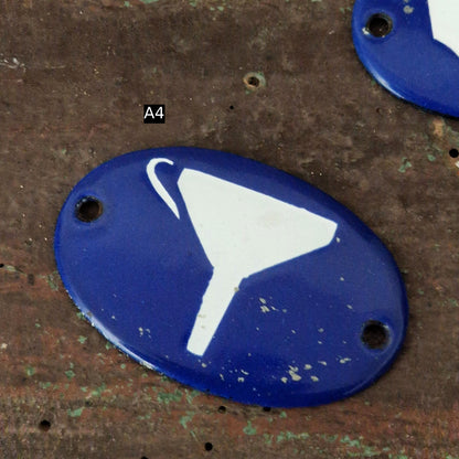 Anciennes plaques émaillées « Pictogrammes  »