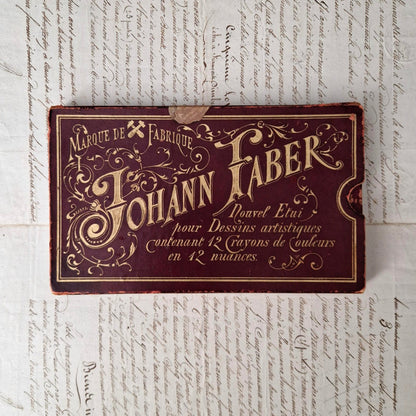 Antique "Johann Faber" pencil box - Circa 1900
