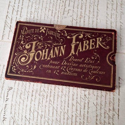 Antique "Johann Faber" pencil box - Circa 1900