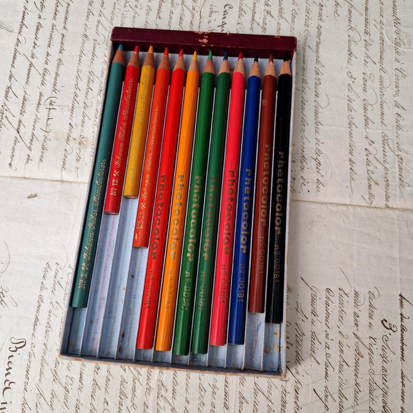 Antique "Johann Faber" pencil box - Circa 1900