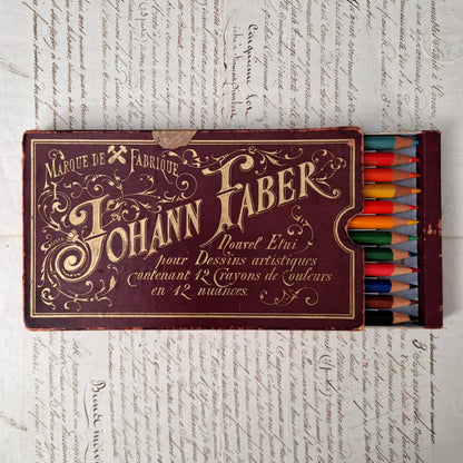 Antique "Johann Faber" pencil box - Circa 1900