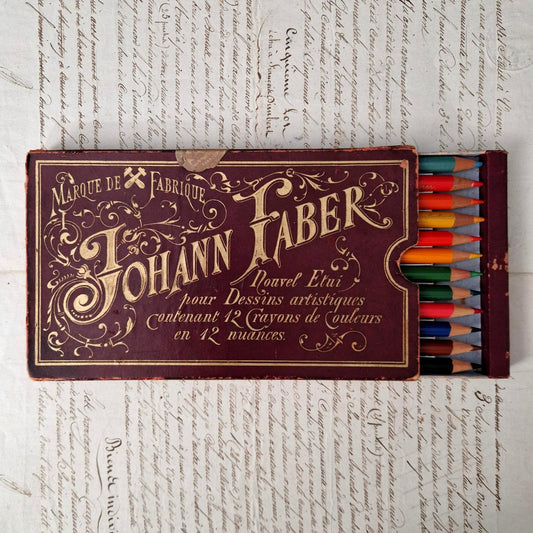 Antique "Johann Faber" pencil box - Circa 1900