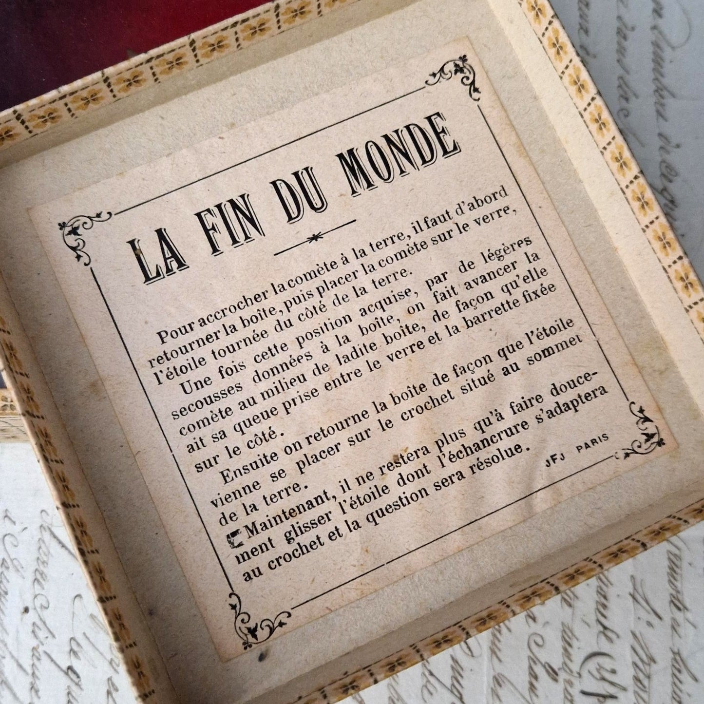 « La Fin du Monde » - Rare jeu MD / JFJ Paris, Vers 1900