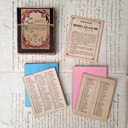Mysterious Cards - Watilliaux Game, Circa 1900