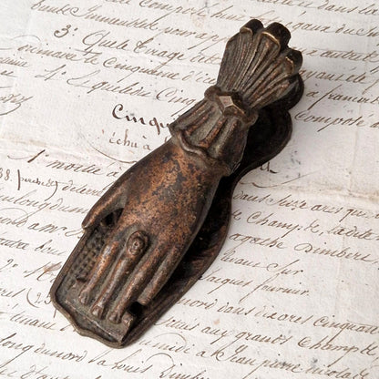 Antique "Victorian Hand" Letter Clip