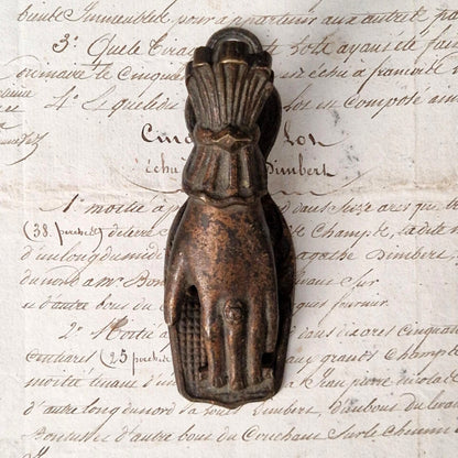 Antique "Victorian Hand" Letter Clip
